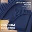 NatureMark 2er Pack Jersey Spannbettlaken, Spannbetttuch 100% Baumwolle in vielen Größen und Farben MARKENQUALITÄT ÖKOTEX Standard 100 | 140 x 200 cm - 160 x 200 cm - Navy blau