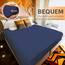 NatureMark 2er Pack Jersey Spannbettlaken, Spannbetttuch 100% Baumwolle in vielen Größen und Farben MARKENQUALITÄT ÖKOTEX Standard 100 | 120 x 200 cm - Navy/Weiss