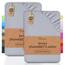 NatureMark 2er Pack Jersey Spannbettlaken, Spannbetttuch 100% Baumwolle in vielen Größen und Farben MARKENQUALITÄT ÖKOTEX Standard 100 | 120x200 cm - Silber grau
