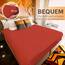 NatureMark 2er Pack Jersey Spannbettlaken, Spannbetttuch 100% Baumwolle in vielen Größen und Farben MARKENQUALITÄT ÖKOTEX Standard 100 | 200x220 cm +40 Steg - rost rot