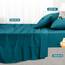 Utopia Bedding 4 Teilige Bettlaken Set 150x200 cm, Denim Blau - Polyester Microfaser, Oeko-Tex Zertifiziert, 1 Spannbettlaken 150x200 cm, 1 Bettlaken 266x259 cm und 2 Kissenbezüge 50x75 cm