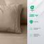 Utopia Bedding 4 Teilige Bettlaken Set 150x200 cm, Sand - Polyester Microfaser, Oeko-Tex Zertifiziert, 1 Spannbettlaken 150x200 cm, 1 Bettlaken 266x259 cm und 2 Kissenbezüge 50x75 cm