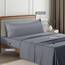 Utopia Bedding 3 Teilige Bettlaken Set 150x200 cm, Grau - Polyester Microfaser, Oeko-Tex Zertifiziert, 1 Spannbettlaken 150x200 cm, 1 Bettlaken 266x259 cm und 1 Kissenbezug 45x170 cm