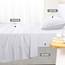 Utopia Bedding 3 Teilige Bettlaken Set 90x190 cm, Weiß - Polyester Microfaser, Oeko-Tex Zertifiziert, 1 Spannbettlaken 90x190 cm, 1 Bettlaken 167x243 cm und 1 Kissenbezug 50x75 cm