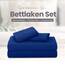 Utopia Bedding 4 Teilige Bettlaken Set 180x200 cm, Königsblau - Polyester Microfaser, Oeko-Tex Zertifiziert, 1 Spannbettlaken 180x200 cm, 1 Bettlaken 270x290 cm und 2 Kissenbezüge 50x75 cm