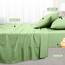 Utopia Bedding 4 Teilige Bettlaken Set 150x200 cm, Salbei Grün - Polyester Microfaser, Oeko-Tex Zertifiziert, 1 Spannbettlaken 150x200 cm, 1 Bettlaken 266x259 cm und 2 Kissenbezüge 50x75 cm