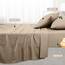 Utopia Bedding 4 Teilige Bettlaken Set 135x190 cm, Sand - Polyester Microfaser, Oeko-Tex Zertifiziert, 1 Spannbettlaken 135x190 cm, 1 Bettlaken 225x255 cm und 2 Kissenbezüge 50x75 cm