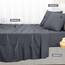Utopia Bedding 4 Teilige Bettlaken Set 160x200 cm, Grau - Polyester Microfaser, Oeko-Tex Zertifiziert, 1 Spannbettlaken 160x200 cm, 1 Bettlaken 266x259 cm und 2 Kissenbezüge 65x65 cm