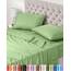 Utopia Bedding 4 Teilige Bettlaken Set 180x200 cm, Salbei Grün - Polyester Microfaser, Oeko-Tex Zertifiziert, 1 Spannbettlaken 180x200 cm, 1 Bettlaken 270x290 cm und 2 Kissenbezüge 50x75 cm