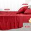 Utopia Bedding 4 Teilige Bettlaken Set 135x190 cm, Rot - Polyester Microfaser, Oeko-Tex Zertifiziert, 1 Spannbettlaken 135x190 cm, 1 Bettlaken 225x255 cm und 2 Kissenbezüge 50x75 cm
