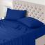 Utopia Bedding 4 Teilige Bettlaken Set 135x190 cm, Königsblau - Polyester Microfaser, Oeko-Tex Zertifiziert, 1 Spannbettlaken 135x190 cm, 1 Bettlaken 225x255 cm und 2 Kissenbezüge 50x75 cm