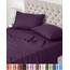 Utopia Bedding 4 Teilige Bettlaken Set 180x200 cm, Lila - Polyester Microfaser, Oeko-Tex Zertifiziert, 1 Spannbettlaken 180x200 cm, 1 Bettlaken 270x290 cm und 2 Kissenbezüge 50x75 cm