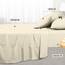 Utopia Bedding 4 Teilige Bettlaken Set 180x200 cm, Elfenbein - Polyester Microfaser, Oeko-Tex Zertifiziert, 1 Spannbettlaken 180x200 cm, 1 Bettlaken 270x290 cm und 2 Kissenbezüge 50x75 cm
