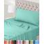 Utopia Bedding 3 Teilige Bettlaken Set 90x190 cm, Spa Blau - Polyester Microfaser, Oeko-Tex Zertifiziert, 1 Spannbettlaken 90x190 cm, 1 Bettlaken 167x243 cm und 1 Kissenbezug 50x75 cm