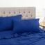 Utopia Bedding 4 Teilige Bettlaken Set 150x200 cm, Königsblau - Polyester Microfaser, Oeko-Tex Zertifiziert, 1 Spannbettlaken 150x200 cm, 1 Bettlaken 266x259 cm und 2 Kissenbezüge 50x75 cm