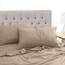 Utopia Bedding 4 Teilige Bettlaken Set 150x200 cm, Sand - Polyester Microfaser, Oeko-Tex Zertifiziert, 1 Spannbettlaken 150x200 cm, 1 Bettlaken 266x259 cm und 2 Kissenbezüge 50x75 cm