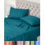 Utopia Bedding 4 Teilige Bettlaken Set 150x200 cm, Denim Blau - Polyester Microfaser, Oeko-Tex Zertifiziert, 1 Spannbettlaken 150x200 cm, 1 Bettlaken 266x259 cm und 2 Kissenbezüge 50x75 cm