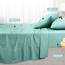 Utopia Bedding 4 Teilige Bettlaken Set 150x200 cm, Spa Blau - Polyester Microfaser, Oeko-Tex Zertifiziert, 1 Spannbettlaken 150x200 cm, 1 Bettlaken 266x259 cm und 2 Kissenbezüge 50x75 cm