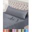 Utopia Bedding 3 Teilige Bettlaken Set 150x200 cm, Grau - Polyester Microfaser, Oeko-Tex Zertifiziert, 1 Spannbettlaken 150x200 cm, 1 Bettlaken 266x259 cm und 1 Kissenbezug 45x170 cm