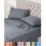 Utopia Bedding 4 Teilige Bettlaken Set 120x190 cm, Grau - Polyester Microfaser, Oeko-Tex Zertifiziert, 1 Spannbettlaken 120x190 cm, 1 Bettlaken 228x259 cm und 2 Kissenbezüge 50x75 cm