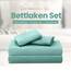 Utopia Bedding 4 Teilige Bettlaken Set 135x190 cm, Spa Blau - Polyester Microfaser, Oeko-Tex Zertifiziert, 1 Spannbettlaken 135x190 cm, 1 Bettlaken 225x255 cm und 2 Kissenbezüge 50x75 cm