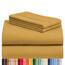 LuxClub 4 PC-Blattset Bambusblätter Tiefe Taschen 18 "Umweltfreundliche Gold