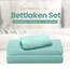 Utopia Bedding 3 Teilige Bettlaken Set 90x190 cm, Spa Blau - Polyester Microfaser, Oeko-Tex Zertifiziert, 1 Spannbettlaken 90x190 cm, 1 Bettlaken 167x243 cm und 1 Kissenbezug 50x75 cm