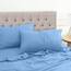 Utopia Bedding 4 Teilige Bettlaken Set 135x190 cm, Niederländisches Blau - Polyester Microfaser, Oeko-Tex Zertifiziert, 1 Spannbettlaken 135x190 cm, 1 Bettlaken 225x255 cm und 2 Kissenbezüge 50x75 cm