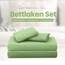 Utopia Bedding 4 Teilige Bettlaken Set 180x200 cm, Salbei Grün - Polyester Microfaser, Oeko-Tex Zertifiziert, 1 Spannbettlaken 180x200 cm, 1 Bettlaken 270x290 cm und 2 Kissenbezüge 50x75 cm
