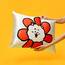 BT21 x Kitsch Satin-Kissenbezüge mit Reißverschluss, weicher als Maulbeerseide-Kissenbezüge, Standardgröße, 1 Stück, glatt, kühlende Kissenbezüge für Haare, Hautgesundheit und Schönheitsschlaf (48,3 x
