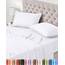 Utopia Bedding 4 Teilige Bettlaken Set 150x200 cm, Weiß - Polyester Microfaser, Oeko-Tex Zertifiziert, 1 Spannbettlaken 150x200 cm, 1 Bettlaken 266x259 cm und 2 Kissenbezüge 50x75 cm
