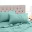 Utopia Bedding 4 Teilige Bettlaken Set 180x200 cm, Spa Blau - Polyester Microfaser, Oeko-Tex Zertifiziert, 1 Spannbettlaken 180x200 cm, 1 Bettlaken 270x290 cm und 2 Kissenbezüge 50x75 cm