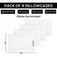 Utopia Bedding King-Kissenbezüge – 4er-Pack – Hotelverschluss – weicher, gebürsteter Mikrofaserstoff – schrumpf- und farbecht, Kissenbezüge, Kingsize, 20 X 40 Inches (weiß)