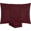 Utopia Bedding King-Kissenbezüge – 4er-Pack – Hotelverschluss – weicher, gebürsteter Mikrofaserstoff – schrumpf- und farbecht, Kissenbezüge, Kingsize, 20 X 40 Inches (Burgunderrot)