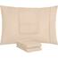 Utopia Bedding King-Size-Kissenbezüge – 4er-Pack – Hotelverschluss – weicher, gebürsteter Mikrofaserstoff – schrumpf- und farbecht, Kissenbezüge, Kingsize, 20 X 40 Inches (Beige)
