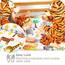 Bloomsbury Mill - Kinderbettwäsche 120 x 150cm Safari Tiere für Kinder - Baby Bettwäsche Mädchen und Jungen - Zoo Tiere & Dschungel Wendebettwäsche und Kissenbezug-Set für Kleinkinder & Babybetten