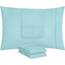 Utopia Bedding King-Kissenbezüge – 4er-Pack – Hotelverschluss – weicher, gebürsteter Mikrofaserstoff – schrumpf- und farbecht, Kissenbezüge, Kingsize, 20 X 40 Inches (Spa-Blau)