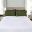 Utopia Bedding Queen-Kissenbezüge – 4er-Pack – Hotelverschluss – weicher, gebürsteter Mikrofaserstoff – schrumpf- und farbecht, Kissenbezüge, Queen-Size, 20 X 30 Inches (Oliv)