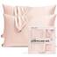Kitsch Kissenbezug aus 100% Satin mit Reißverschluss, weicher als Seidenkissenbezug für Haar und Haut, kühlender Kissenbezug, Satin-Kissenbezug (Standard/Queen (2er-Pack), Blush)
