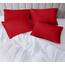 Utopia Bedding Queen-Kissenbezüge – 4er-Pack – Hotelverschluss – weicher, gebürsteter Mikrofaserstoff – schrumpf- und farbecht, Kissenbezüge, Queen-Size, 20 X 30 Inches (rot)