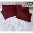 Utopia Bedding King-Kissenbezüge – 4er-Pack – Hotelverschluss – weicher, gebürsteter Mikrofaserstoff – schrumpf- und farbecht, Kissenbezüge, Kingsize, 20 X 40 Inches (Burgunderrot)