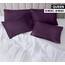 Utopia Bedding Queen-Kissenbezüge – 4er-Pack – Hotelverschluss – weicher, gebürsteter Mikrofaserstoff – schrumpf- und farbecht, Kissenbezüge, Queen-Size, 20 X 30 Inches (lila)