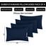 Utopia Bedding Standard-Kissenbezüge – 4er-Pack – Hotelverschluss – weicher, gebürsteter Mikrofaserstoff – schrumpf- und farbecht – Kissenbezüge Standardgröße 20 X 26 Inches (Marineblau)