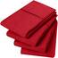 Utopia Bedding Queen-Kissenbezüge – 4er-Pack – Hotelverschluss – weicher, gebürsteter Mikrofaserstoff – schrumpf- und farbecht, Kissenbezüge, Queen-Size, 20 X 30 Inches (rot)