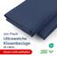 Kissenbezüge 50x80 cm Marineblau im 2er-Pack - Weiche Kopfkissenbezüge aus Mikrofaser - Atmungsaktive, pflegeleichte und knitterfreie Kissenhüllen - Maschinenwaschbar mit Hotelverschluss - Oeko-TEX