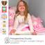 Bloomsbury Mill - Bettwäsche 200 x 200 cm Herzen & Schmetterlingen für Kinder – Doppelbett Bettwäscheset für Mädchen – Rosa & Lila Wendebettwäsche und 2 Kissenbezug Set