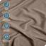 Bare Home Spannbettlaken für Super-King-Size-Betten – Premium 1800 ultraweiche Mikrofaser – ultraweich knitterfrei – Tiefe Tasche – 35 cm tief (Super-King-Size-Bett, Taupe)