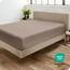 Bare Home Spannbettlaken für Super-King-Size-Betten – Premium 1800 ultraweiche Mikrofaser – ultraweich knitterfrei – Tiefe Tasche – 35 cm tief (Super-King-Size-Bett, Taupe)