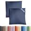 Kissenbezüge 65x65 cm Marineblau im 2er-Pack - Weiche Kopfkissenbezüge aus Mikrofaser - Atmungsaktive, pflegeleichte und knitterfreie Kissenhüllen - Maschinenwaschbar mit Hotelverschluss - Oeko-TEX