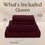 Utopia Bedding Bed Sheet Set - 4 Piece Queen Bedding - Soft Brushed Microfiber Fabric - Shrinkage & Fade Resistant - Easy Care (Queen, Burgundy)